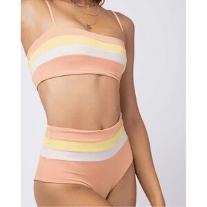 L*Space Portia High-Waisted swim Bikini Bottoms